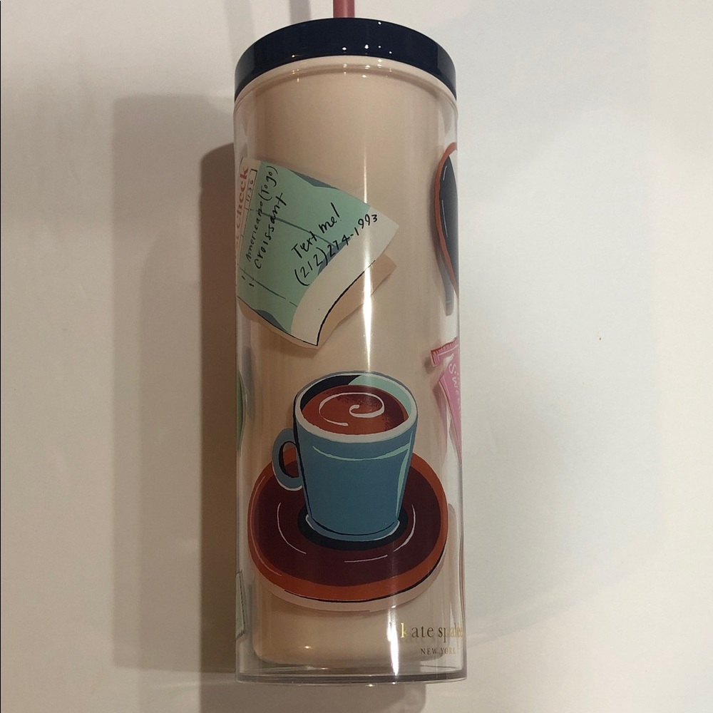 Kate Spade New York‎ Rise and Shine insulated tumbler with straw new
